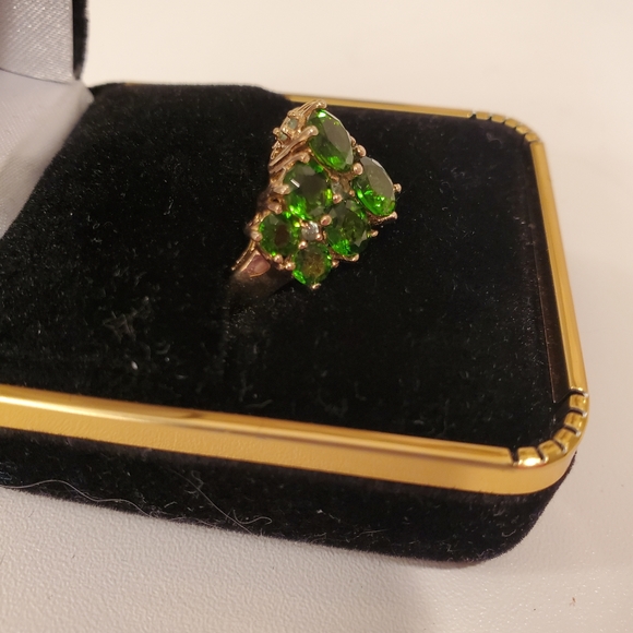 Chrome diopside ring - Picture 3 of 4